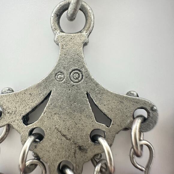 Silver tone genuine almandine garnets beads beaded dangle drop post earrings - Picture 7 of 8